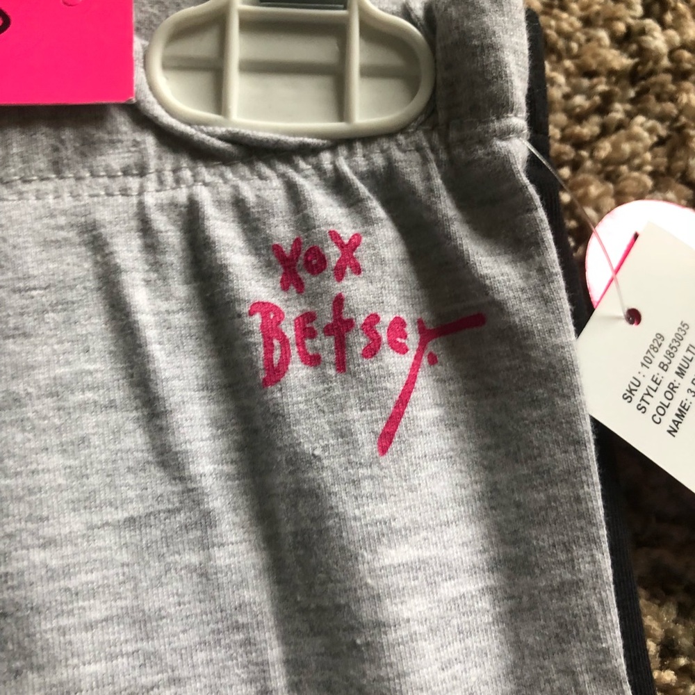 3 pack!! Bnwt Betsey Johnson girls leggings!! 💖 - Picture 7 of 8